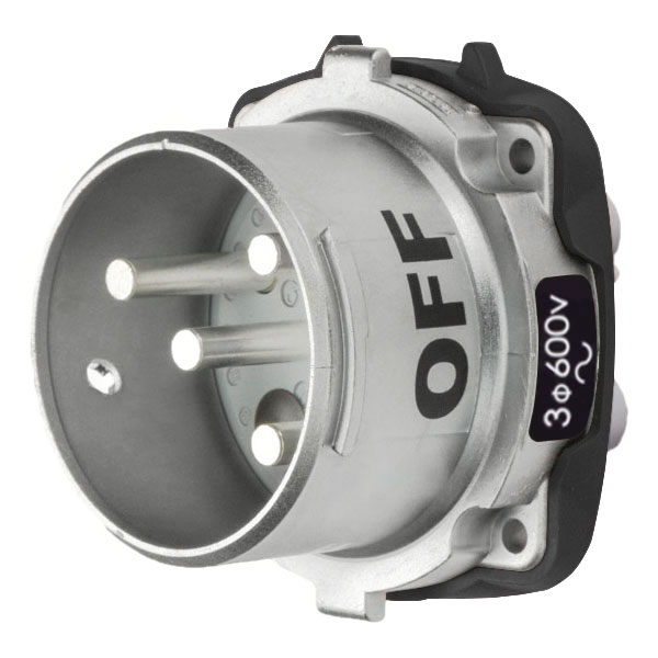37-68143 - DS60 INLET METAL SIZE 4 TYPE 3R 3P+G 60A 600 VAC 60 Hz NO AUX